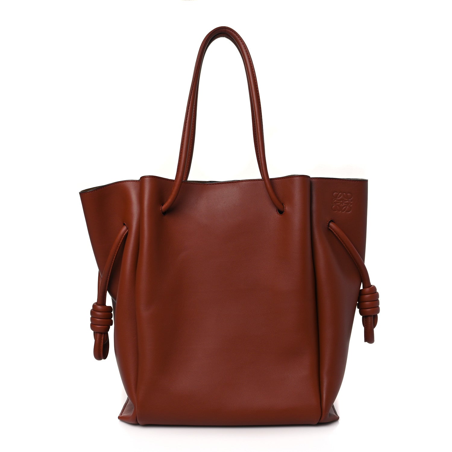 Loewe Calfskin Medium Flamenco Knot Bag Rust 1 of 8