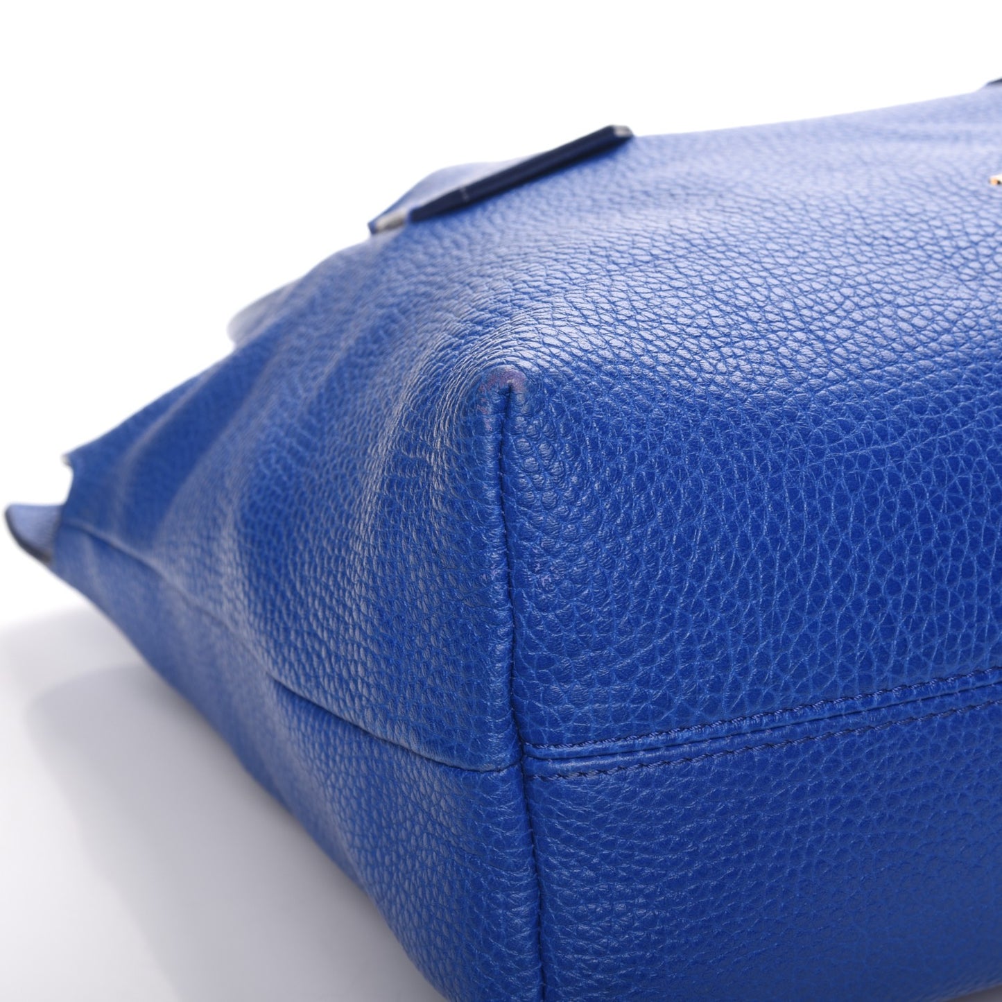Grainy Calfskin Medium Baynard Tote Brilliant Blue