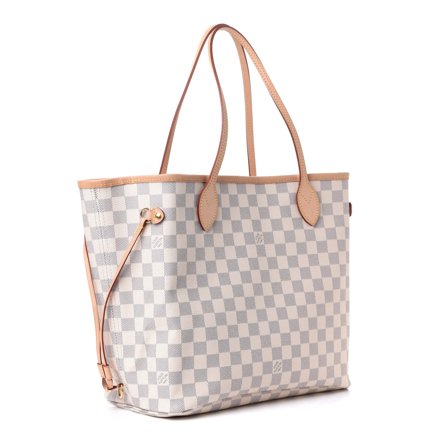 Damier Azur Neo Neverfull MM Rose Ballerine