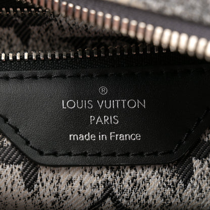 Louis Vuitton Denim Monogram Jacquard Speedy Bandouliere 25 Black 6 of 10