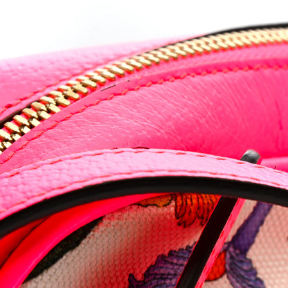 Gucci Canvas Flora Floral Shoulder Bag White Fuchsia Fluo 20 of 46