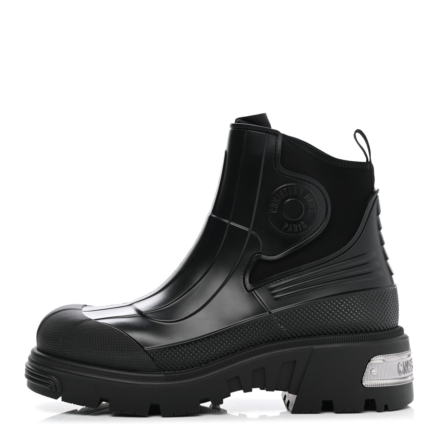 Neoprene Rubber Dior Genesis 30mm Ankle Boots 40 Black
