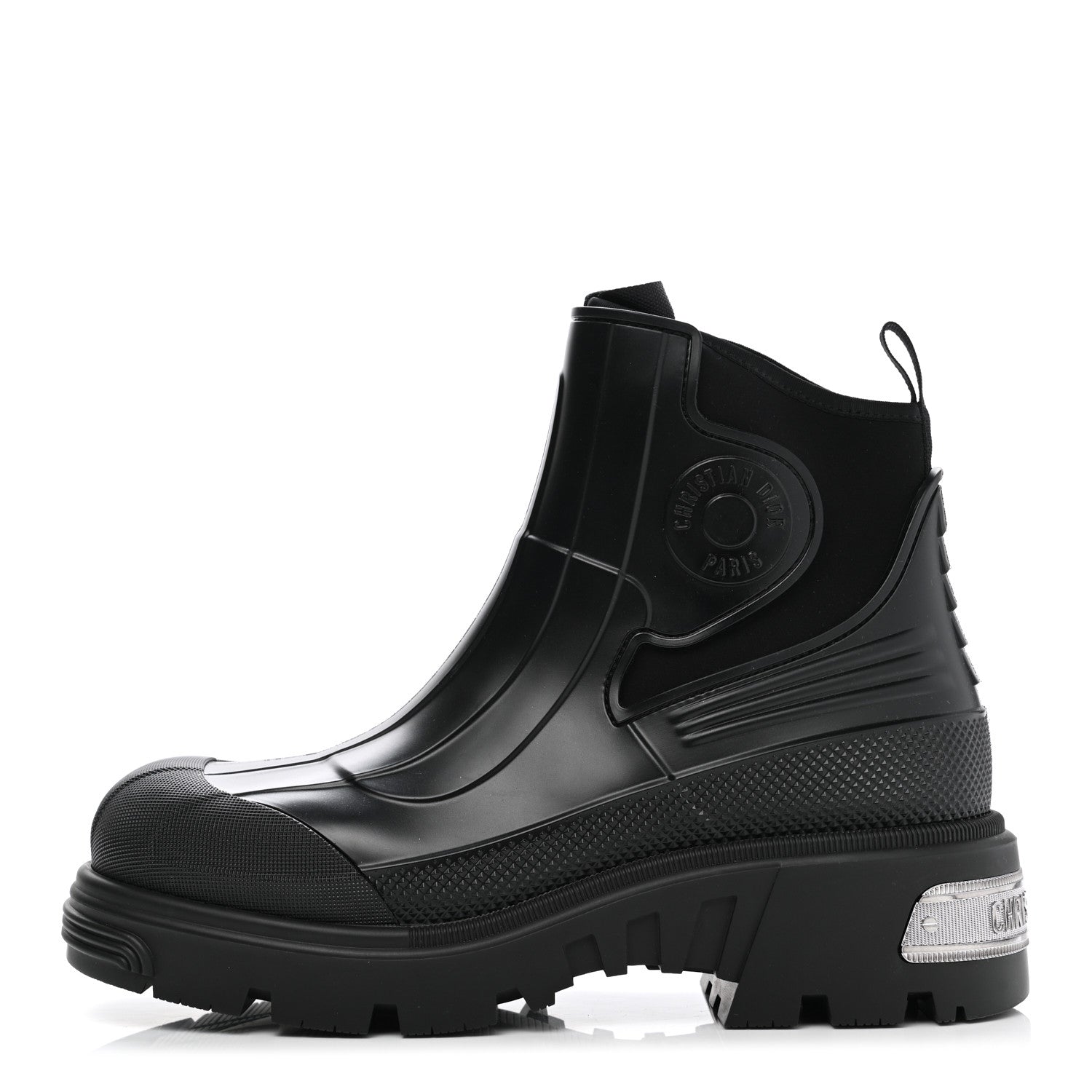 Christian Dior Neoprene Rubber Dior Genesis 30mm Ankle Boots 40 Black 1 of 8