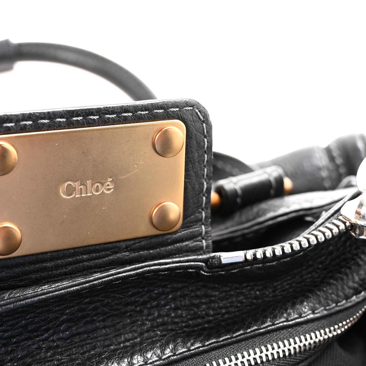 Chloe Calfskin Medium Paddington Satchel Black 6 of 9