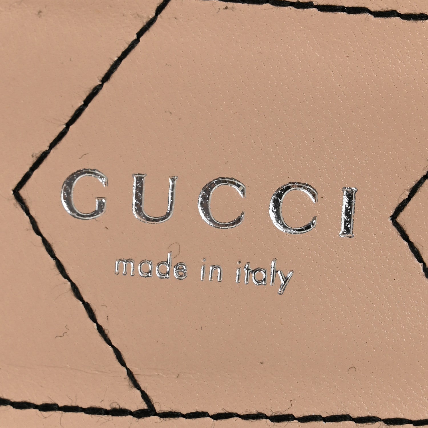 Gucci Calfskin Glitter Double G Slingback Flats 39 Silver Black 7 of 8