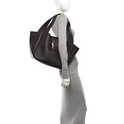 Saint Laurent Smooth Calfskin Le 5 A 7 Bea Tote Raisin 2 of 10