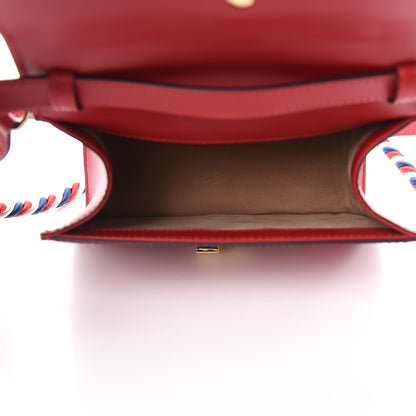 Gucci Calfskin Mini Sylvie Top Handle Bag Hibiscus Red 5 of 10