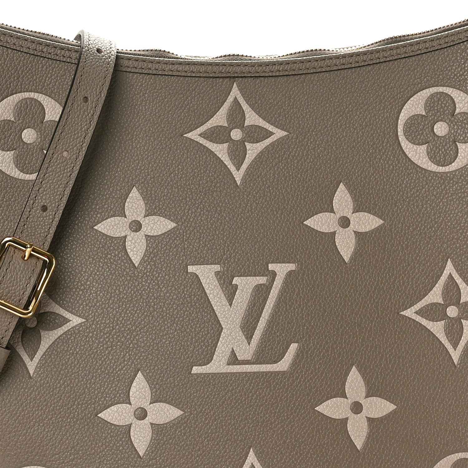 Louis Vuitton Empreinte Monogram Giant Loop Hobo Dove Gray Cream 7 of 9