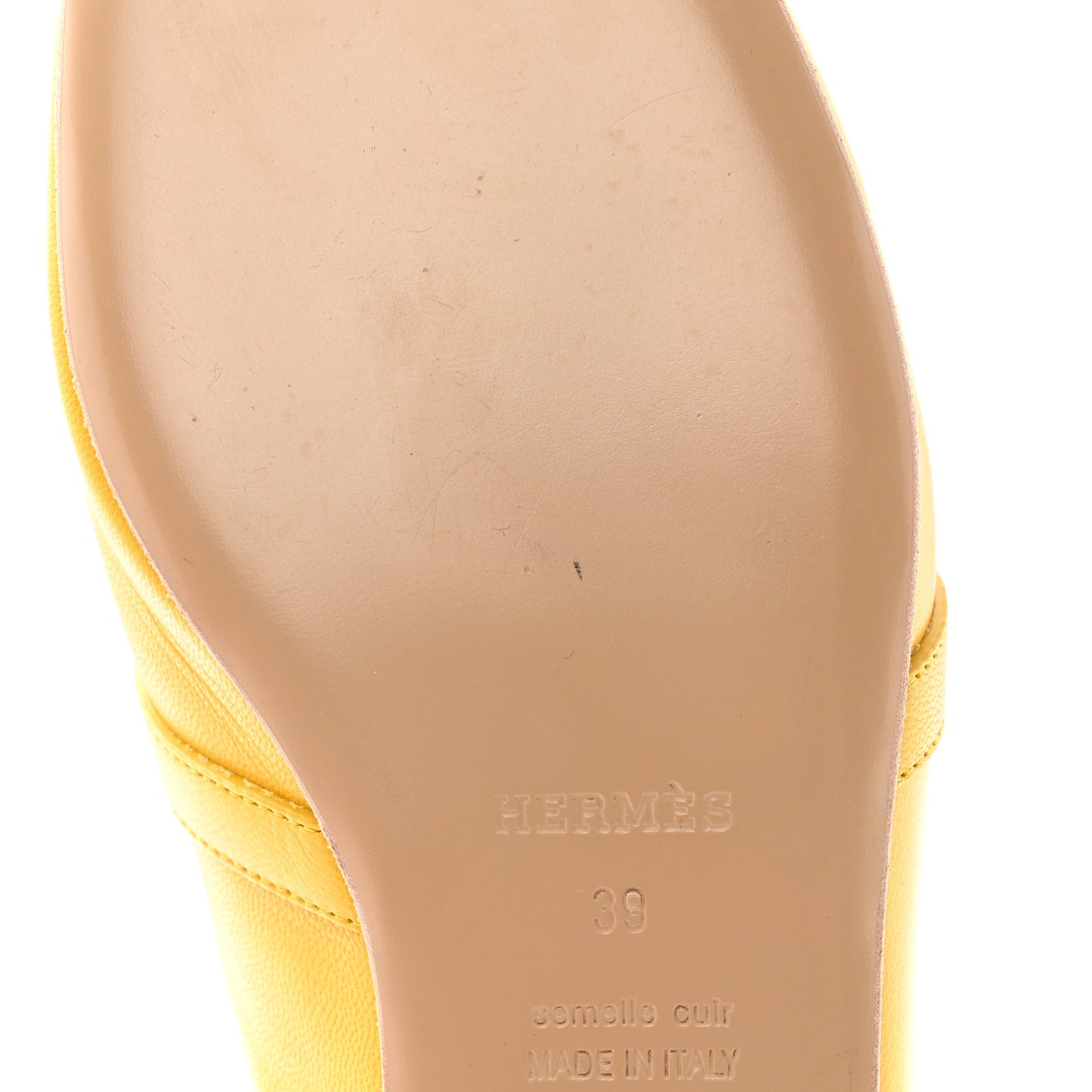 Goatskin Oz Mules 39 Jaune Sable