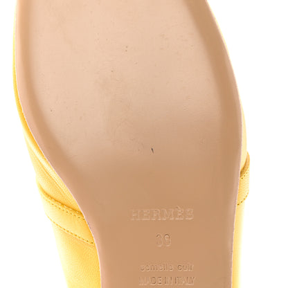 Hermes Goatskin Oz Mules 39 Jaune Sable 9 of 11