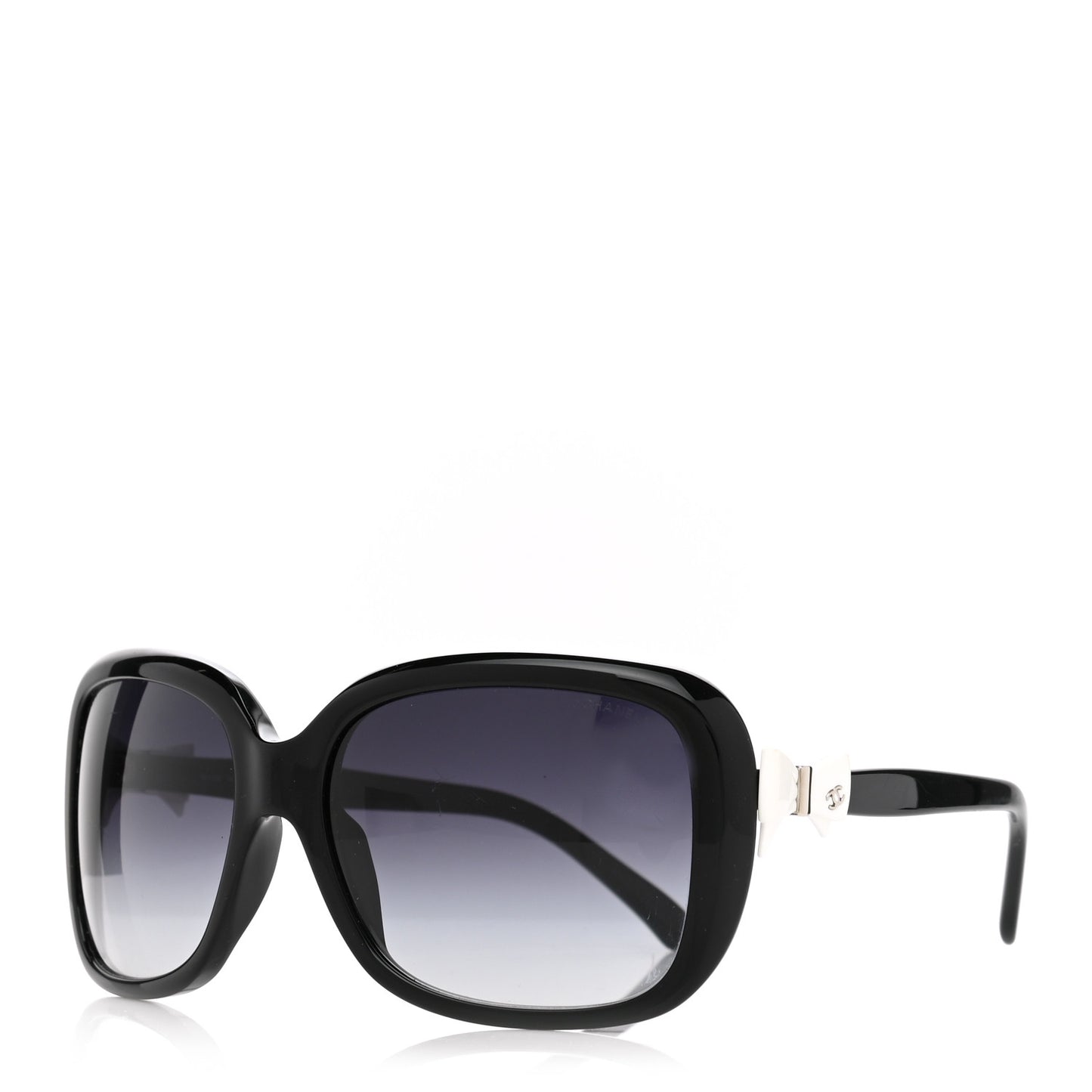 Acetate CC Bow Sunglasses 5171 Black White