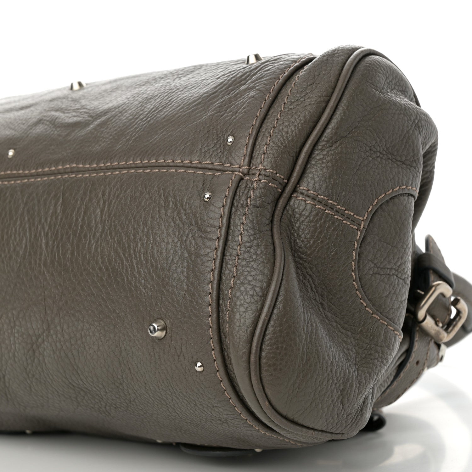 Chloe Calfskin Medium Paddington Satchel Gris Vert 10 of 14