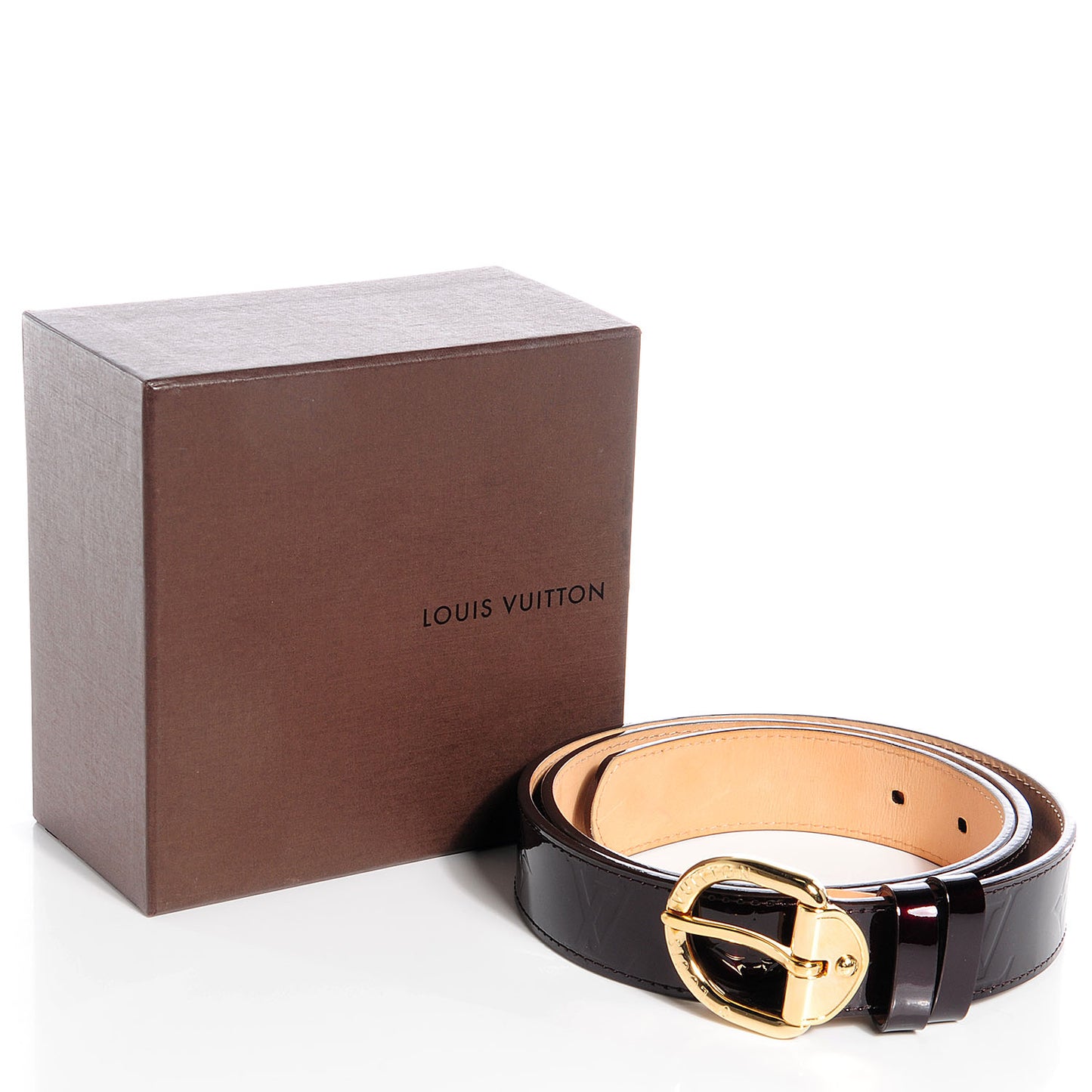 Vernis Ceinture 30mm Belt 90 36 Amarante