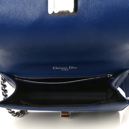 Christian Dior Grained Calfskin Small Diorama Flap Bag Bleu De Minuit 5 of 9