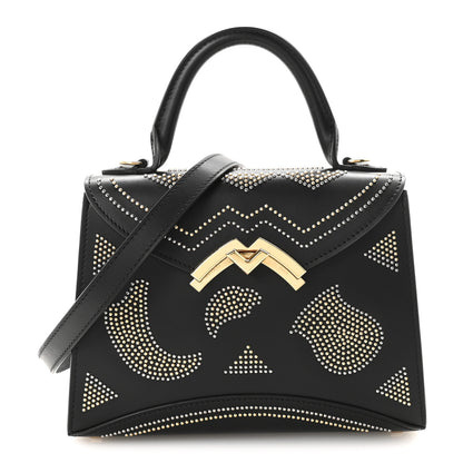 Moynat Carat Calfskin Studded Gabrielle BB Black 1 of 9