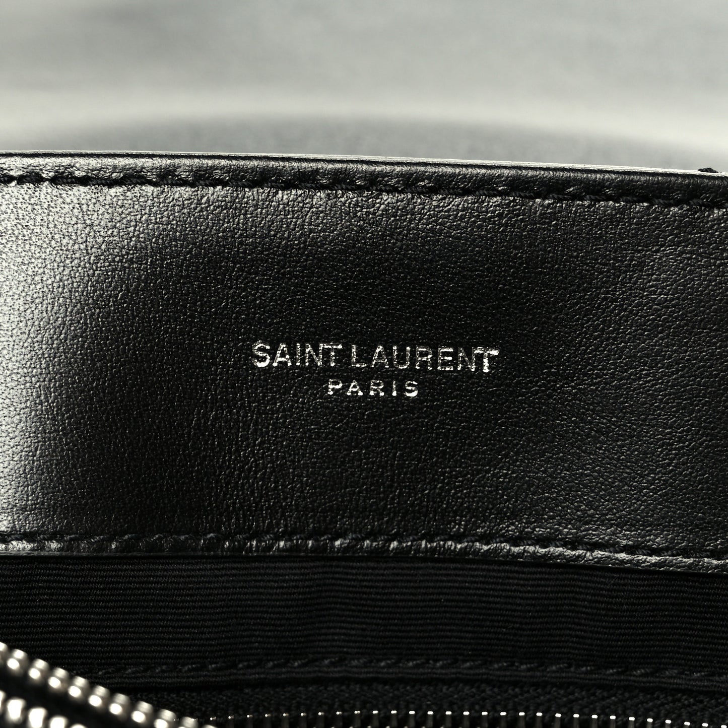 Calfskin Y Quilted Monogram Medium Loulou Chain Satchel Black