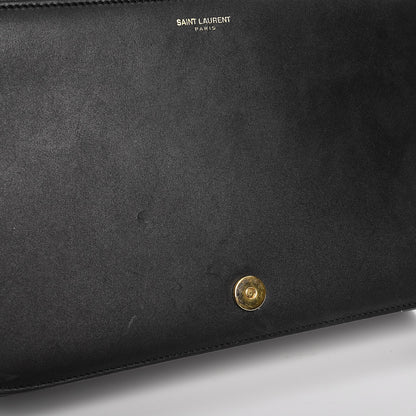 Saint Laurent Smooth Calfskin Medium Classic Monogram Universite Bag Black 9 of 13