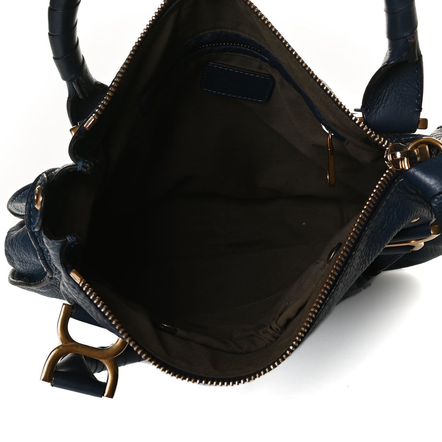 Calfskin Medium Marcie Satchel Royal Navy