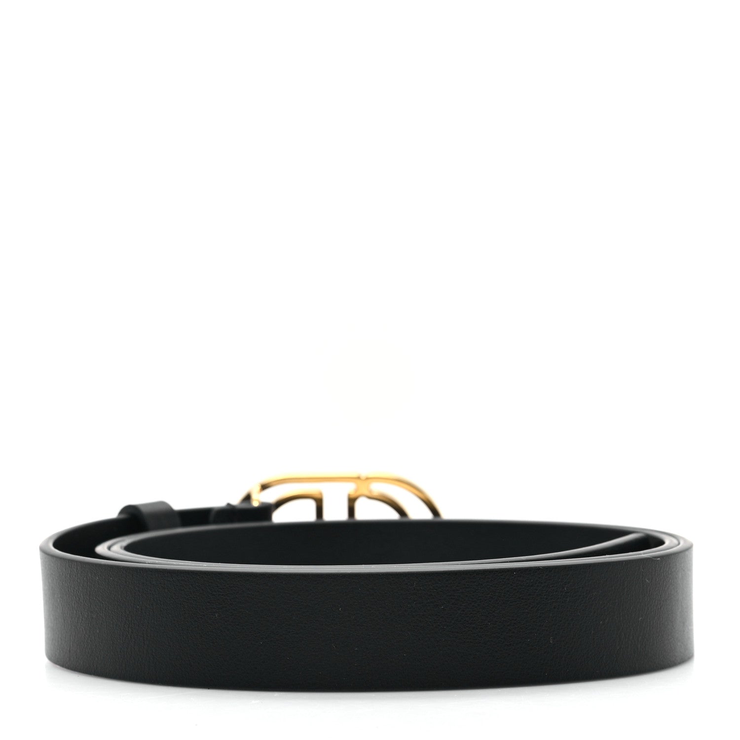 Christian Dior Calfskin 30 Montaigne Cut-Out CD Belt 95 38 Black 2 of 5