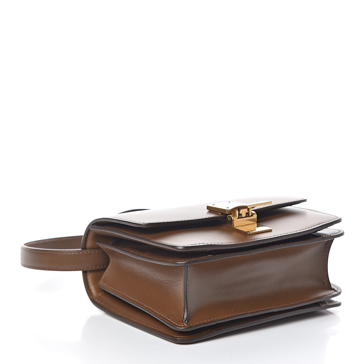 Box Calfskin Small Classic Box Flap Bag Camel