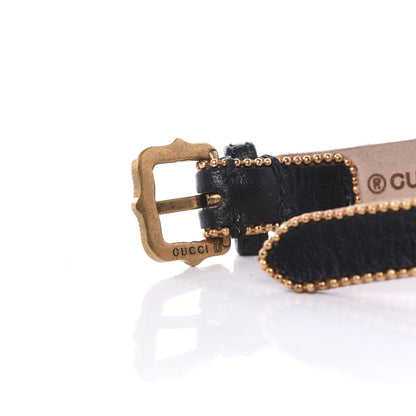 Gucci Calfskin Crystal Double G Bracelet Gold 4 of 5