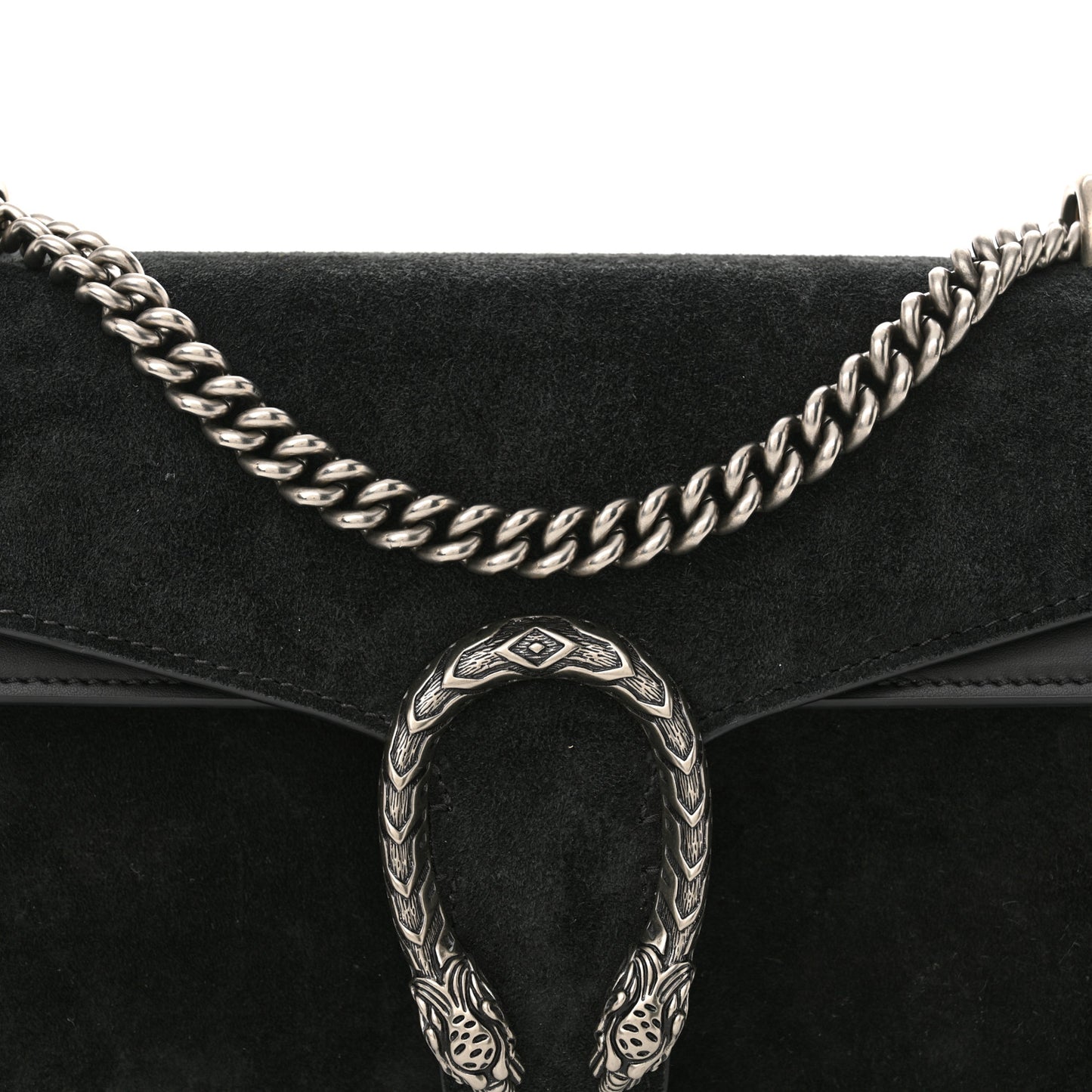 Suede Small Dionysus Shoulder Bag Black