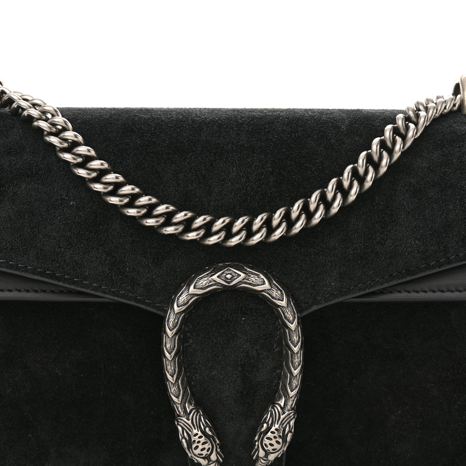 Gucci Suede Small Dionysus Shoulder Bag Black 8 of 11
