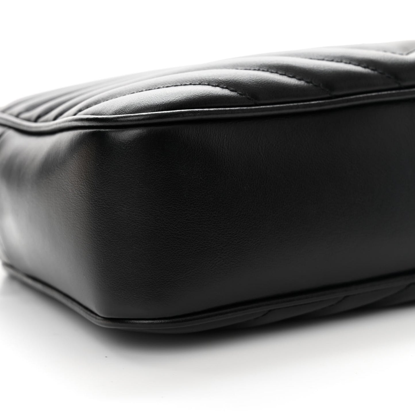 Calfskin Matelasse Monogram Monochrome Lou Camera Bag Black