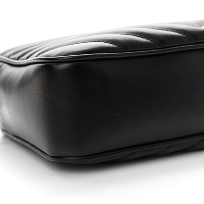 Saint Laurent Calfskin Matelasse Monogram Monochrome Lou Camera Bag Black 9 of 10