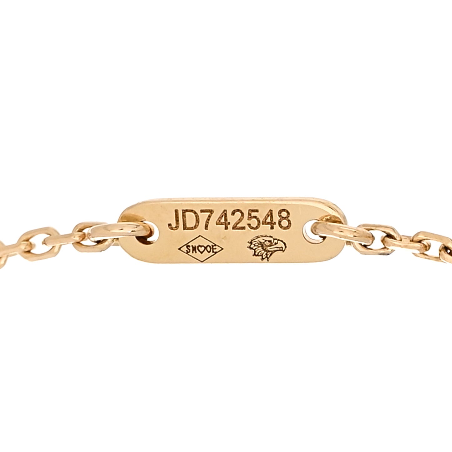 18K Yellow Gold Mother of Pearl Sweet Alhambra Bracelet
