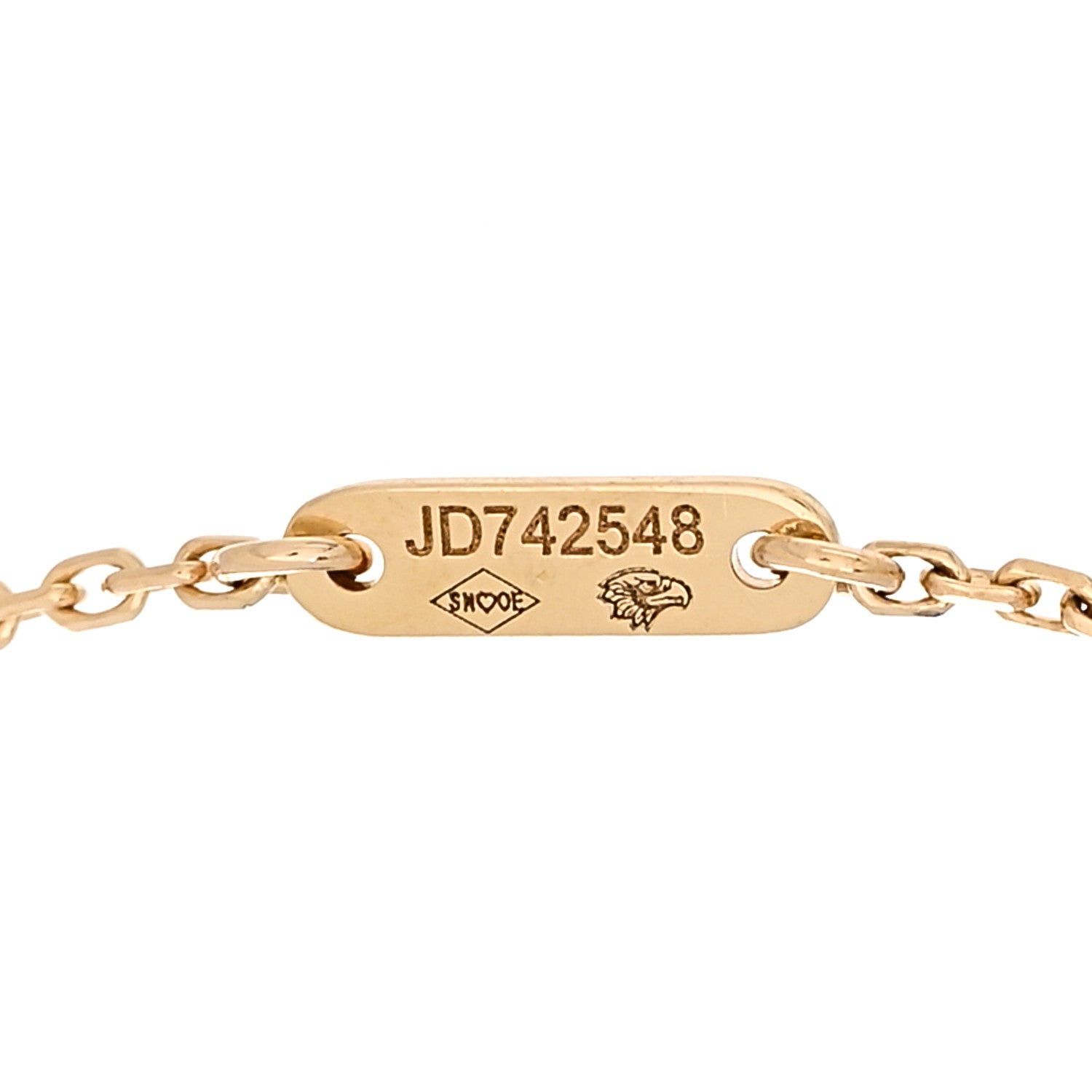 Van Cleef & Arpels 18K Yellow Gold Mother of Pearl Sweet Alhambra Bracelet 3 of 5