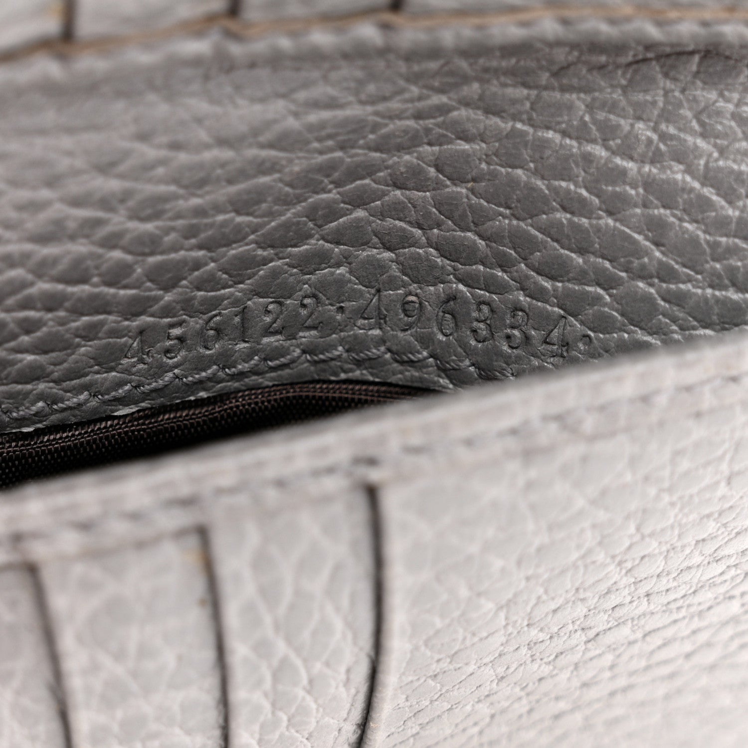Gucci Dollar Calfskin Double G French Flap Wallet Grey 7 of 12