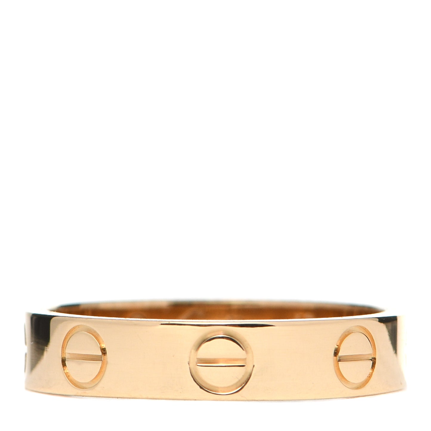 18K Yellow Gold 3.5mm LOVE Wedding Band Ring 48 4.5