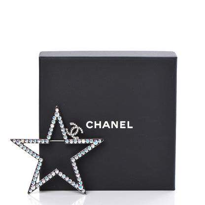 Chanel Ruthenium Crystal Star CC Brooch 5 of 5