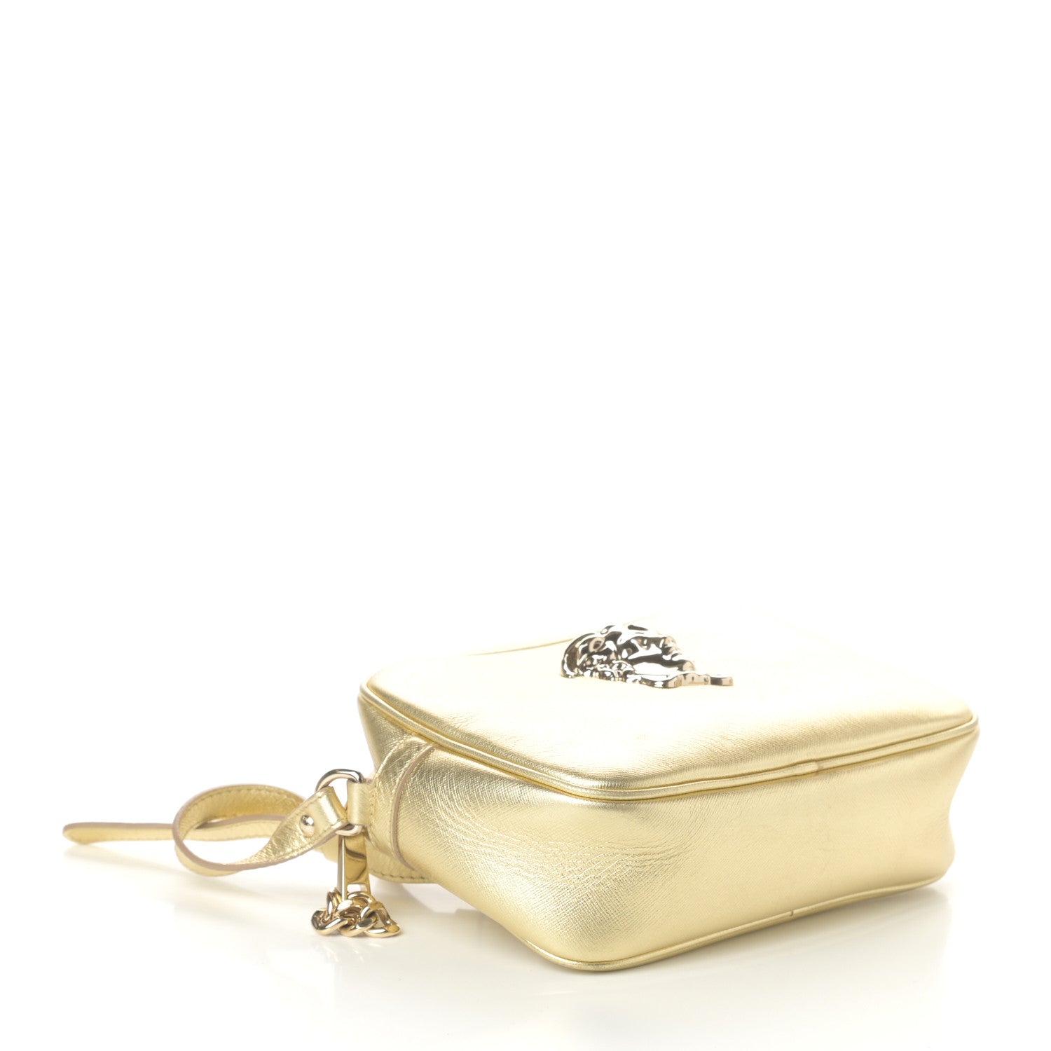 Versace Grained Calfskin Palazzo Medusa Camera Bag Gold 4 of 9