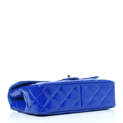 Chanel Patent Quilted Large Coco Shine Flap Blue 3 of 13