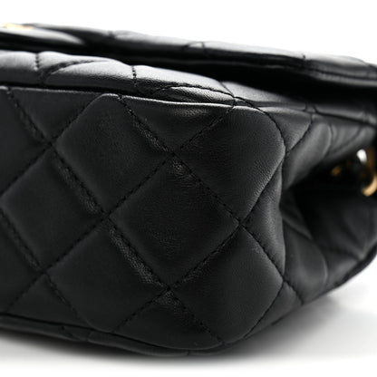 Chanel Lambskin Quilted Mini Rectangular Pearl Crush Flap Black 10 of 10