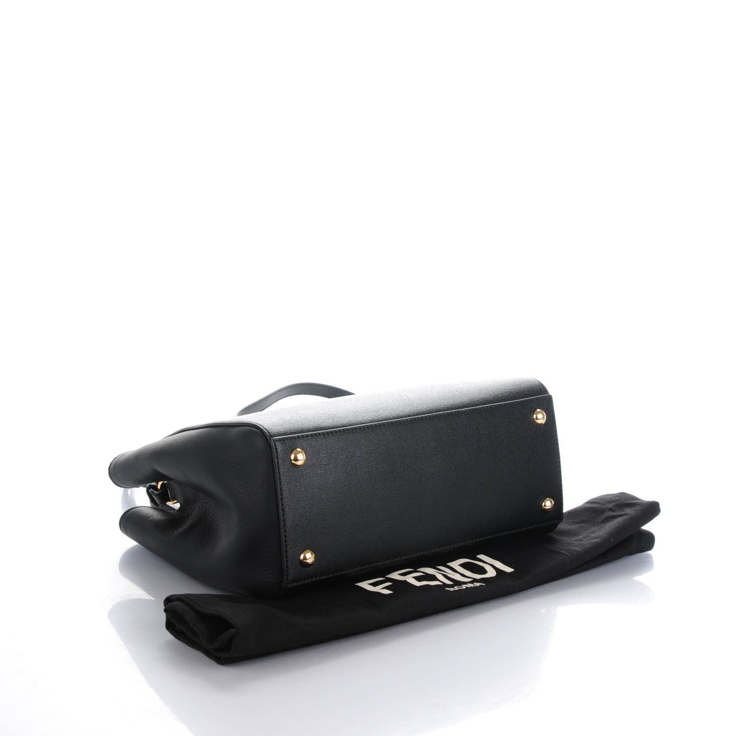 Fendi Vitello Elite Petite 2Jours Tote Black 4 of 7