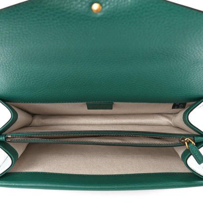 Gucci Pebbled Calfskin Small Dionysus Shoulder Bag Emerald 5 of 14