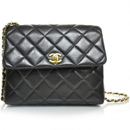 Chanel Lambskin Quilted Flap Bag Black 1 of 10