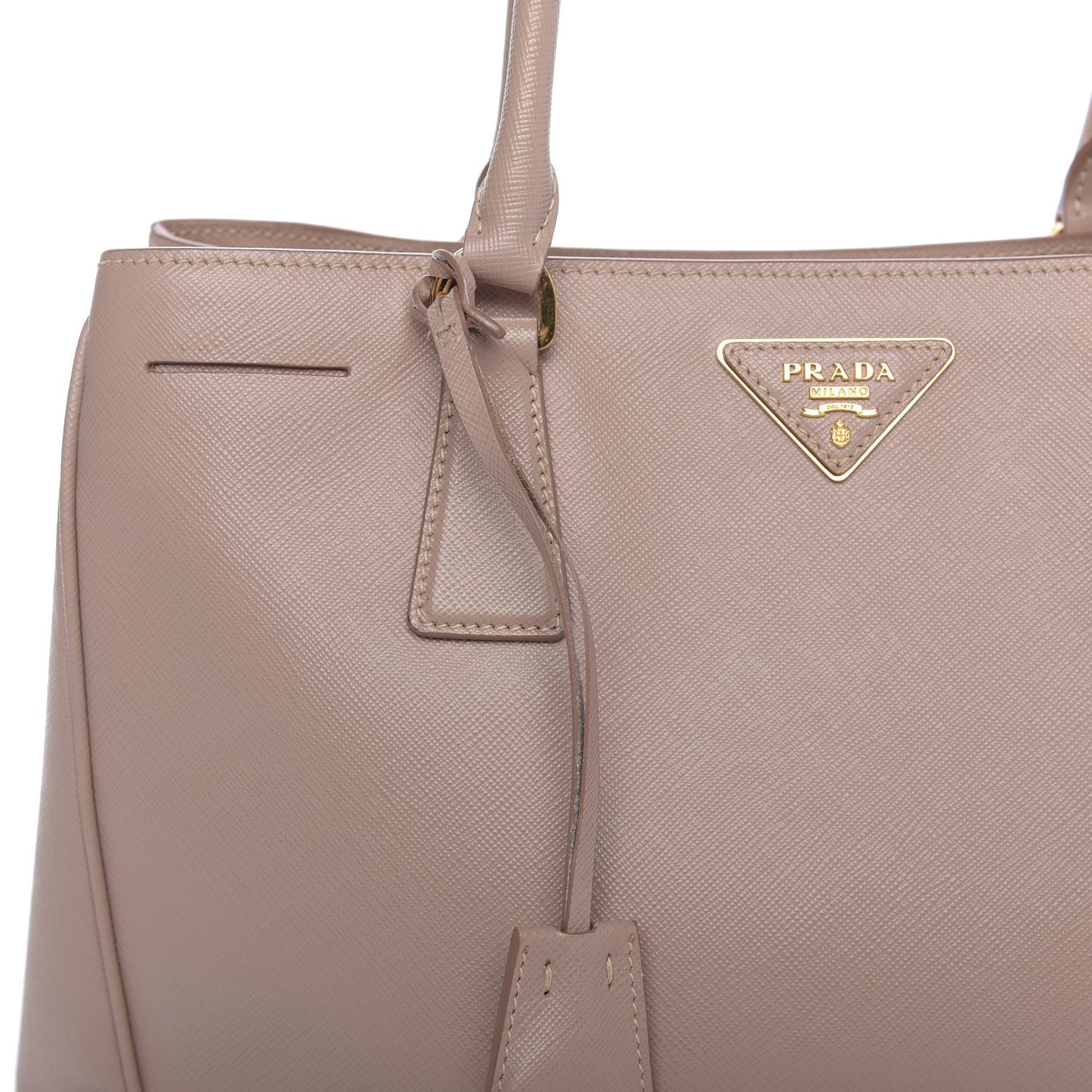 Saffiano Lux Medium Tote Cammeo
