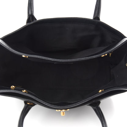 Chanel Calfskin Cerf Executive Shopper Tote Black 6 of 12