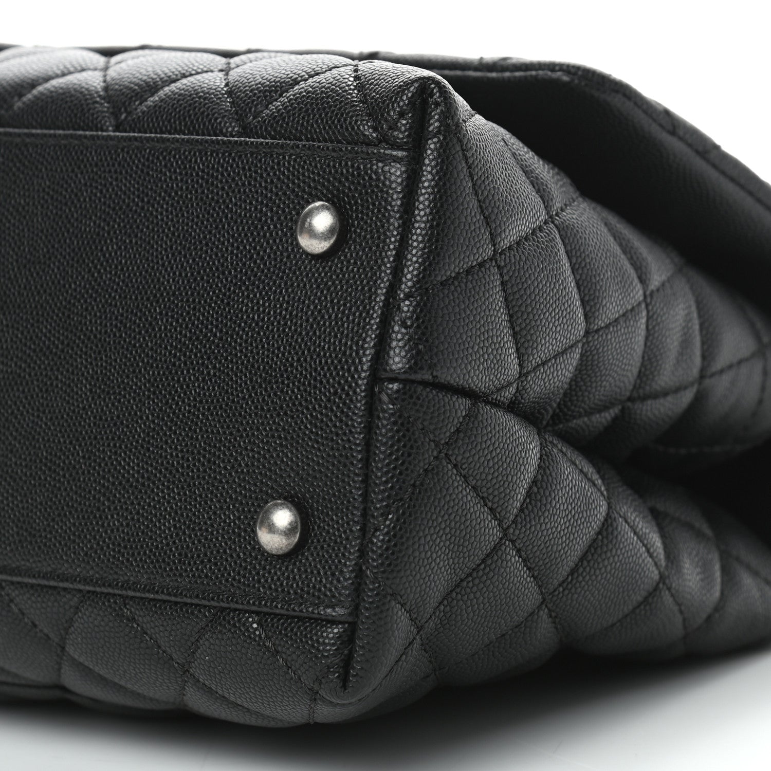 Chanel Caviar Lizard Quilted Small Coco Handle Flap Black 10 of 10