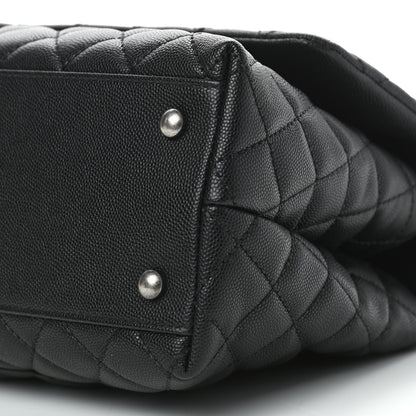 Chanel Caviar Lizard Quilted Small Coco Handle Flap Black 10 of 10