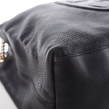 Gucci Pebbled Calfskin Large Soho Chain Shoulder Bag Black 15 of 20