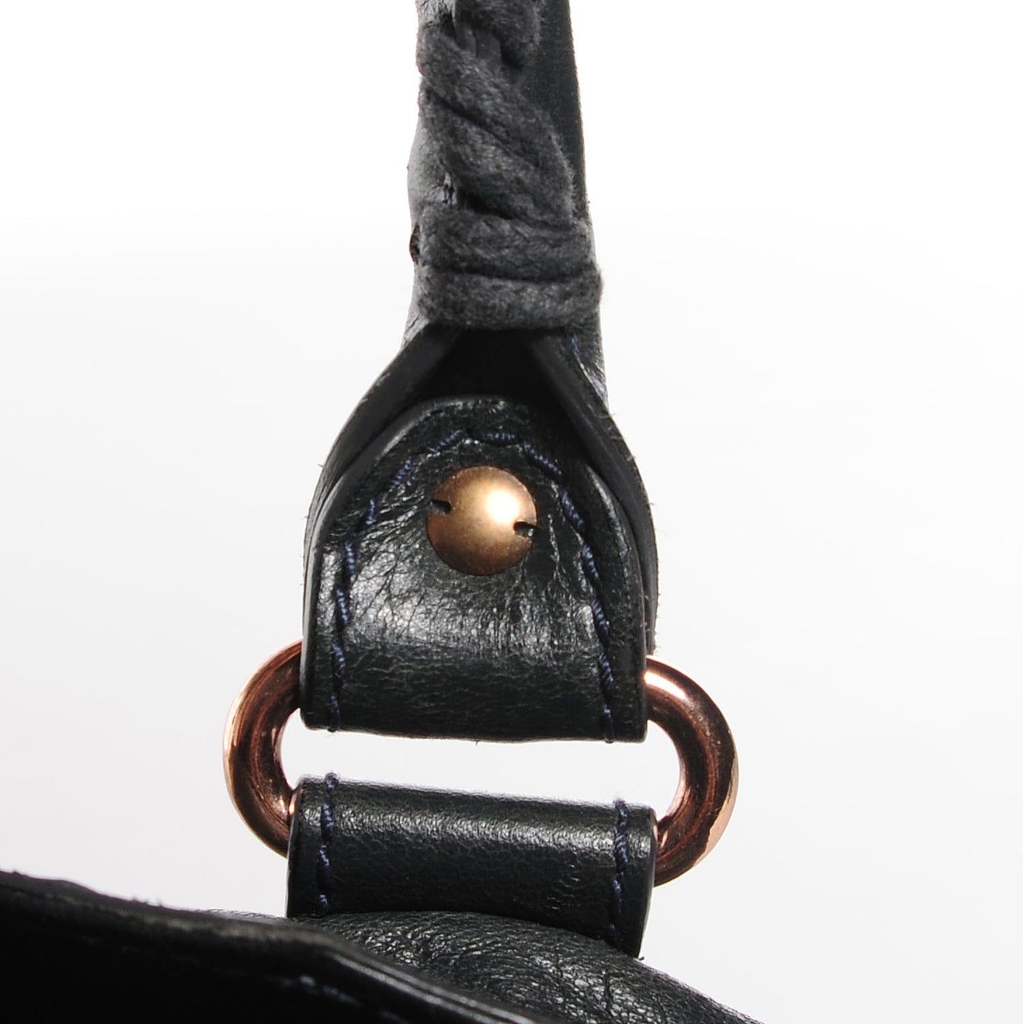 Agneau Giant 12 Rose Gold Hardware Part Time Anthracite