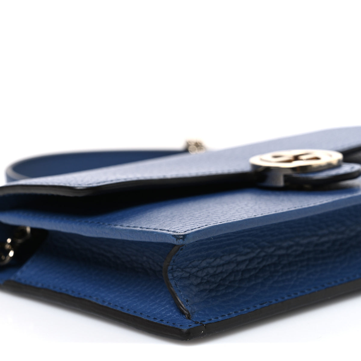 Gucci Dollar Calfskin Interlocking G Chain Wallet Caspian 9 of 12