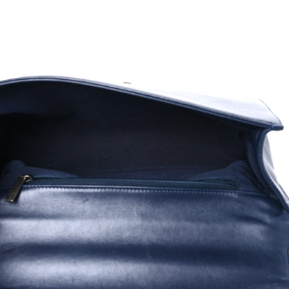 Chanel Lambskin Quilted New Medium Boy Flap Dark Navy Blue 5 of 14