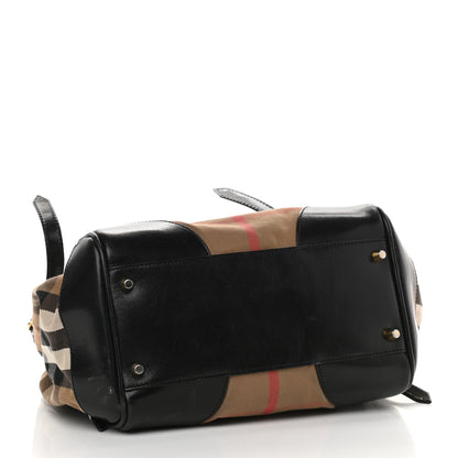 Burberry House Check Small Canterbury Tote Black 4 of 18