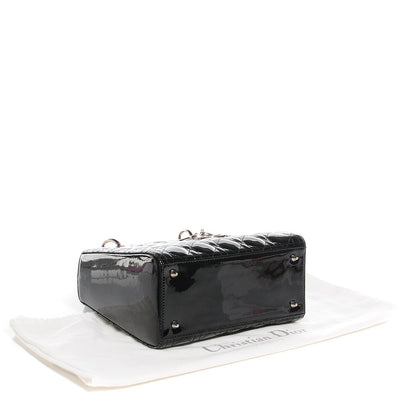 Christian Dior Patent Cannage Medium Lady Dior Black 4 of 8